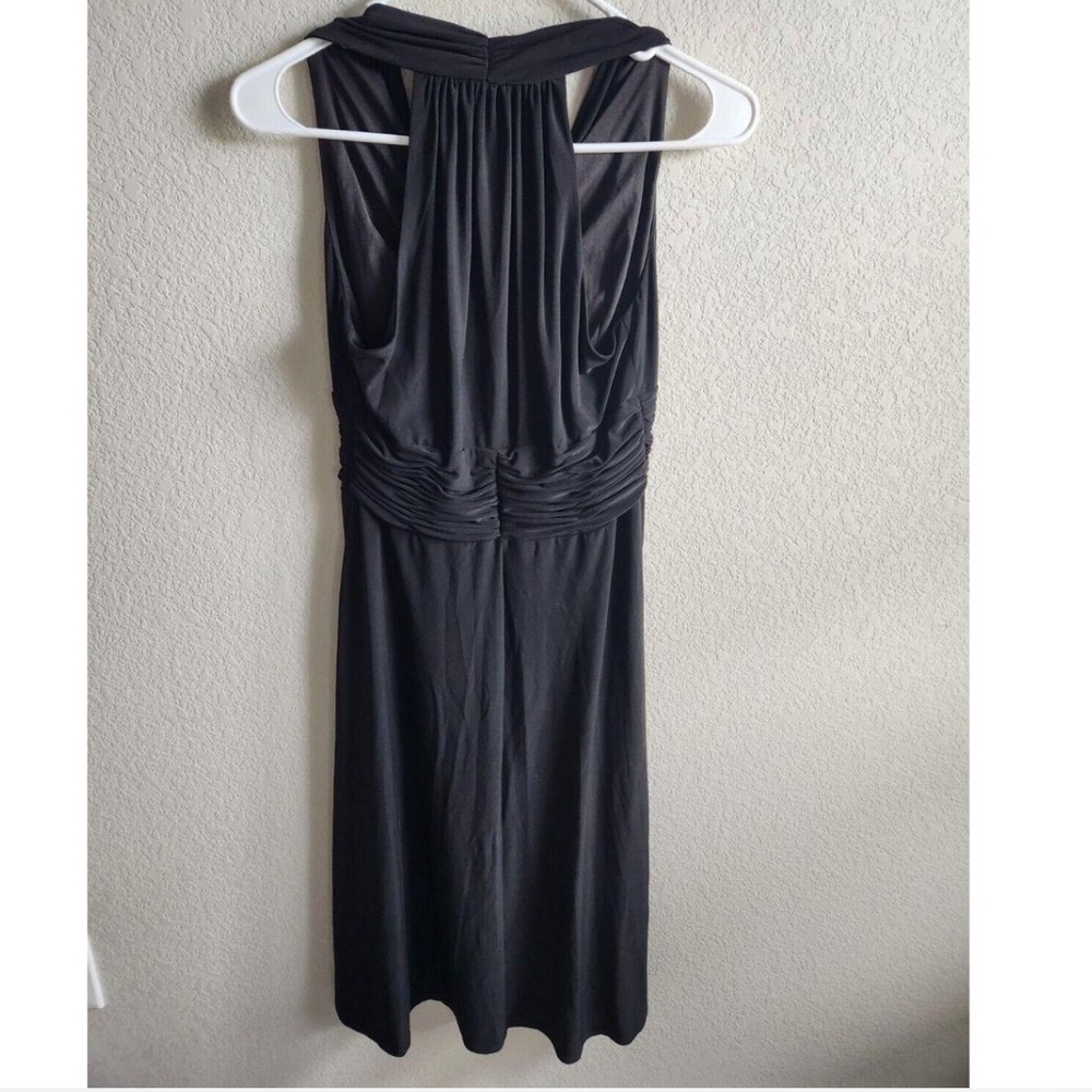 Evan Picone Elegant Black Sleeveless Dress - Picture 3 of 7